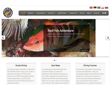 Tablet Screenshot of luckydiverscyprus.com